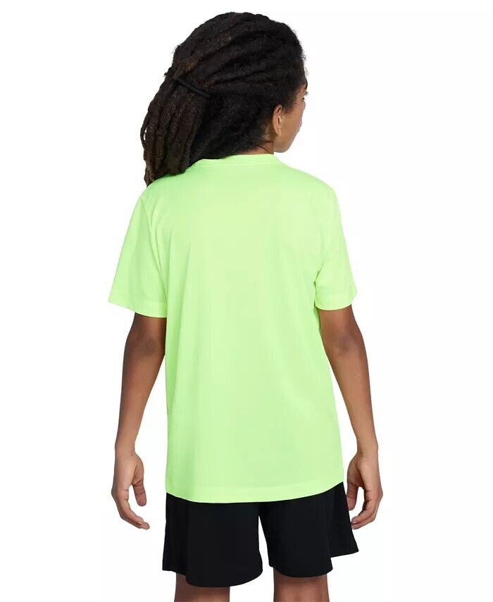 Футболка Dri-FIT с круглым вырезом Big Kids' Legend с логотипом-галочкой Nike, черный — фото 2