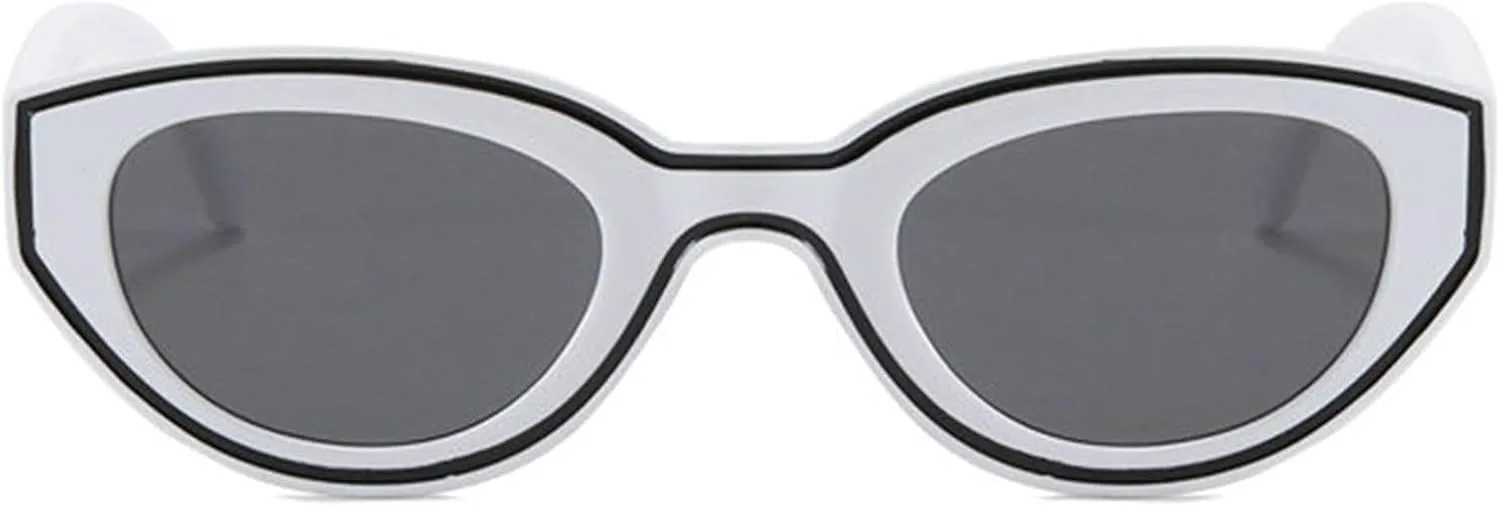 

Солнцезащитные очки Helena Y2K Punk Cat Eye для женщин, 2025 год, роскошные, модные, овальные, черные, для вечеринок, с защитой от УФ-излучения UV400, C11