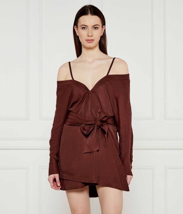 

Платье с поясом рядом Marciano Guess, коричневый