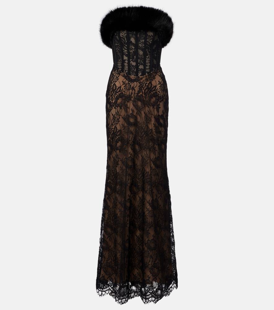 

Кружевное платье Elie Saab, Black