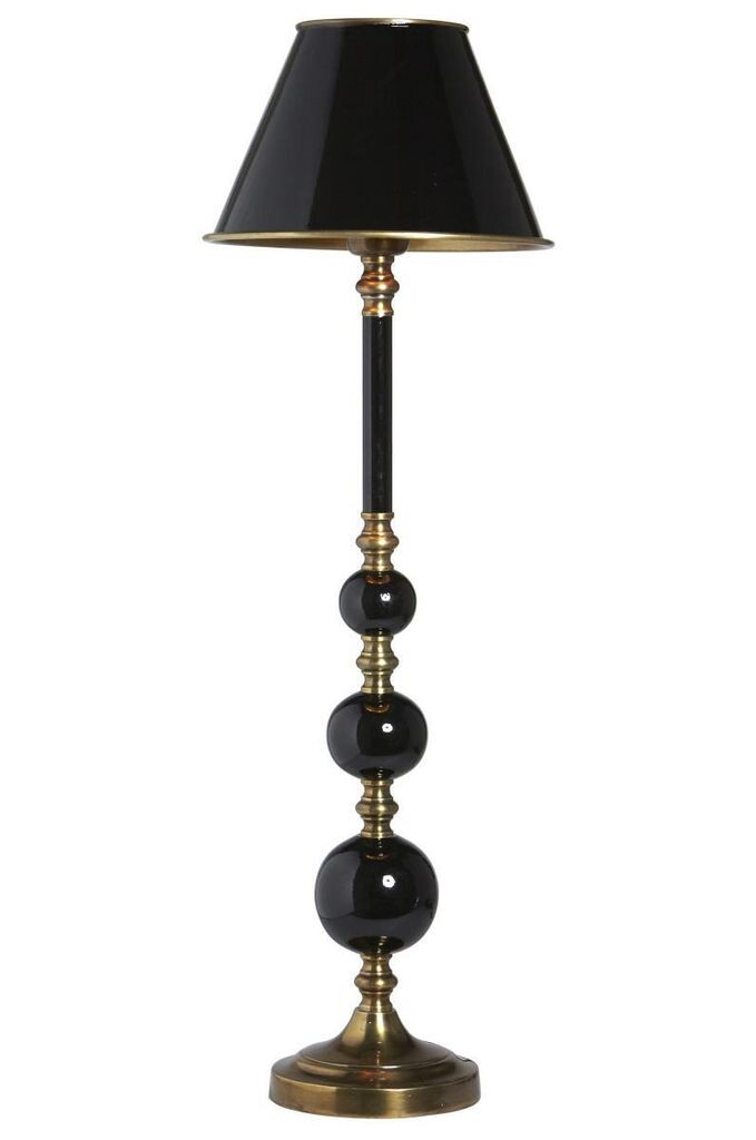 

PR Home Abbey массивная настольная лампа черный, латунь, металл E27 22x68см