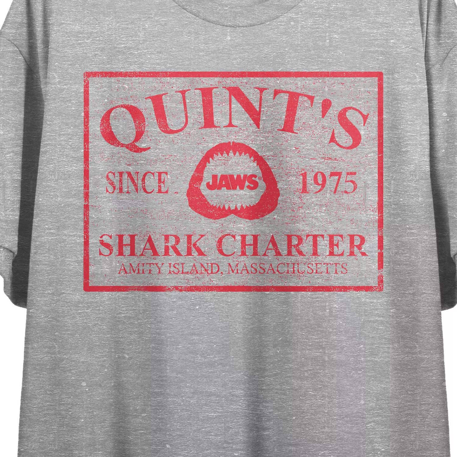 

Укороченная футболка с рисунком Juniors' Jaws Quints Charter Licensed Character