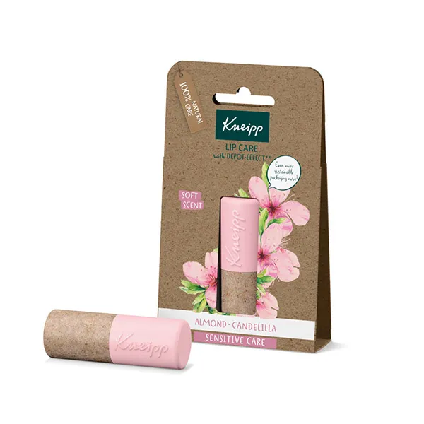 

100% натуральный уход с ароматом цветов сладкого миндаля Bálsamo Labial Sensitive Care Kneipp, 5 g