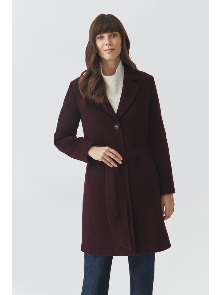 

TATUUM Шерстяное пальто цвета бордо