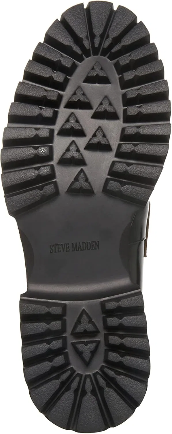 Лоферы Steve Madden Rhodez, черная кожа — фото 4