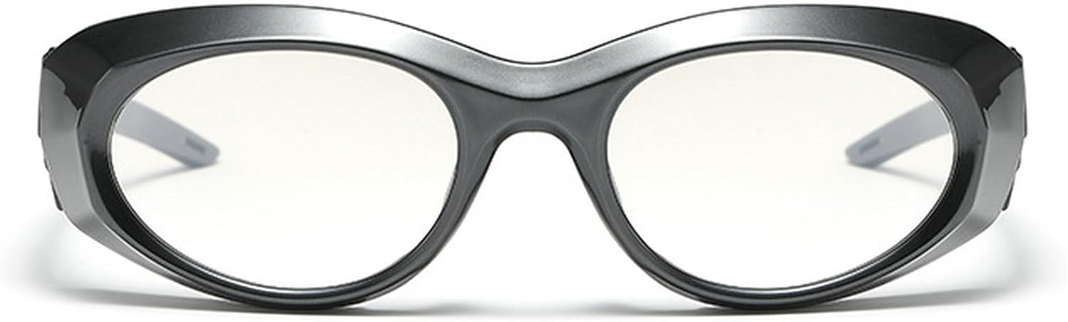 

Ретро овальные солнцезащитные очки для женщин, модные черные и серебристые солнцезащитные очки, модные мужские солнцезащитные очки, женские панк-солнцезащитные очки mincl, Black Silver