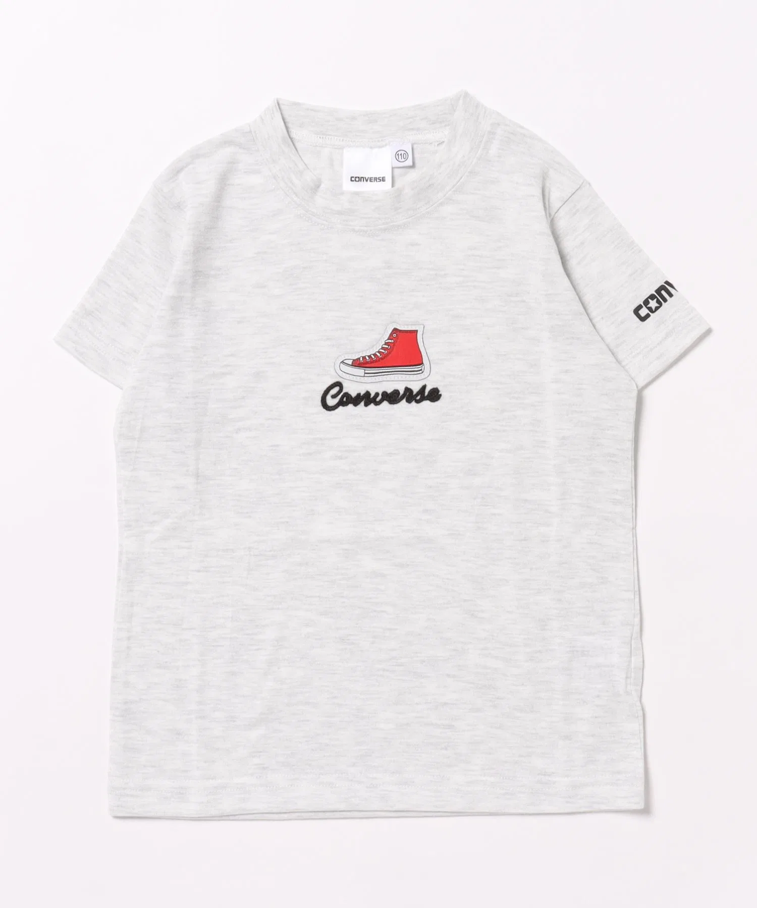 Детская футболка с вышивкой CONVERSE Овсяный