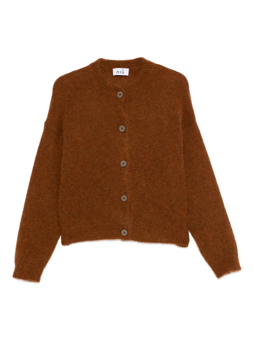 

Кардиган на пуговицах Niu, коричневый