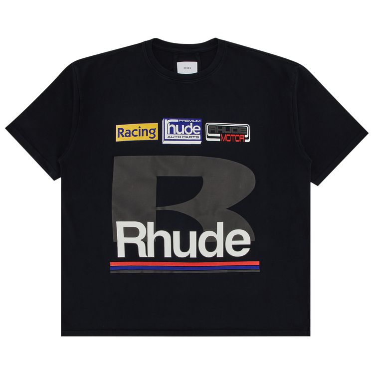 

Футболка Rhude Petrol Patch Tee 'Vintage Black', черный