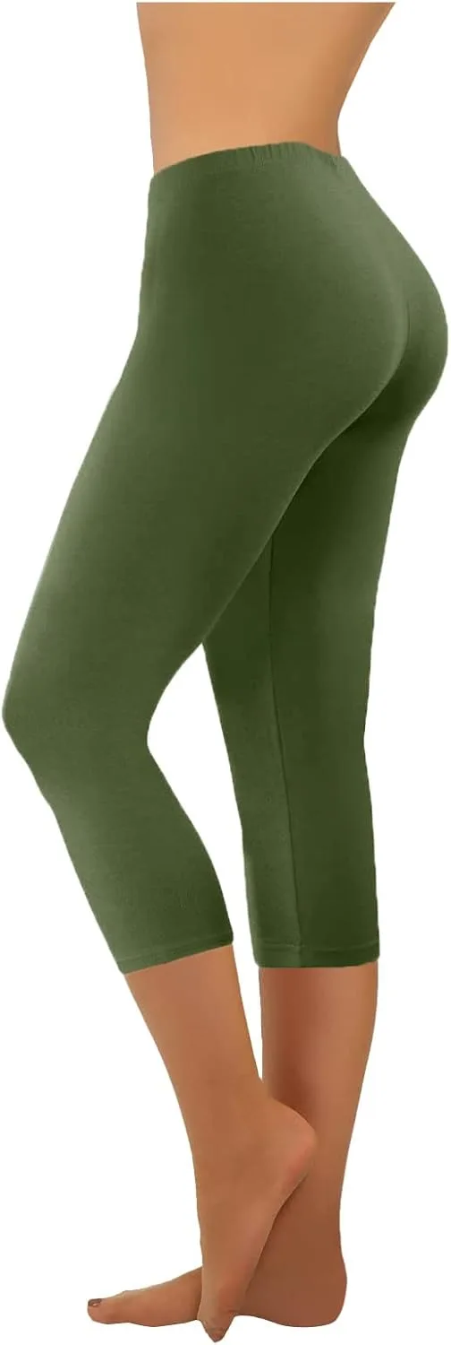 

Uillui Capri леггинсы для женщин Mid Waist Stretch