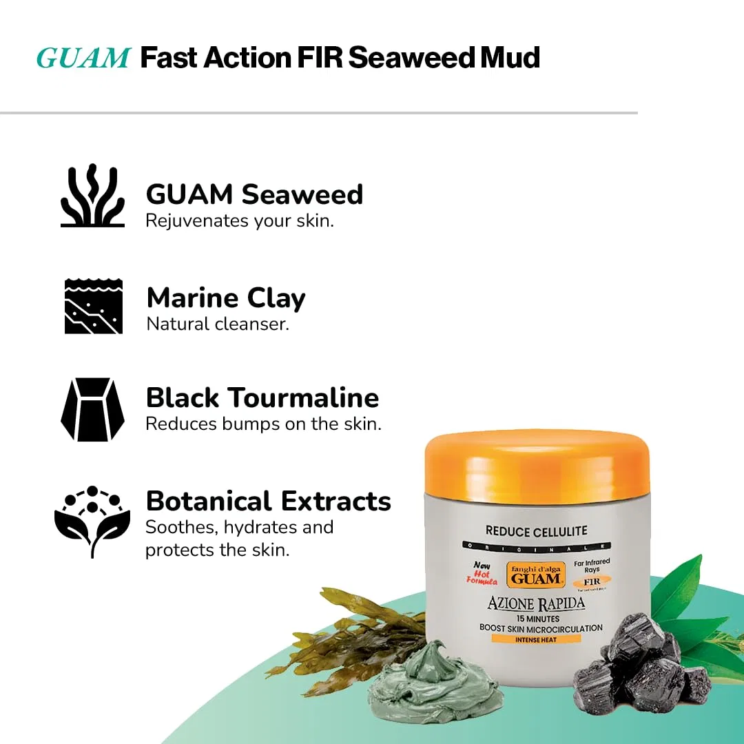 Антицеллюлитная грязь с водорослями «Cold Action» от GUAM, 1 кг Guam — фото 4