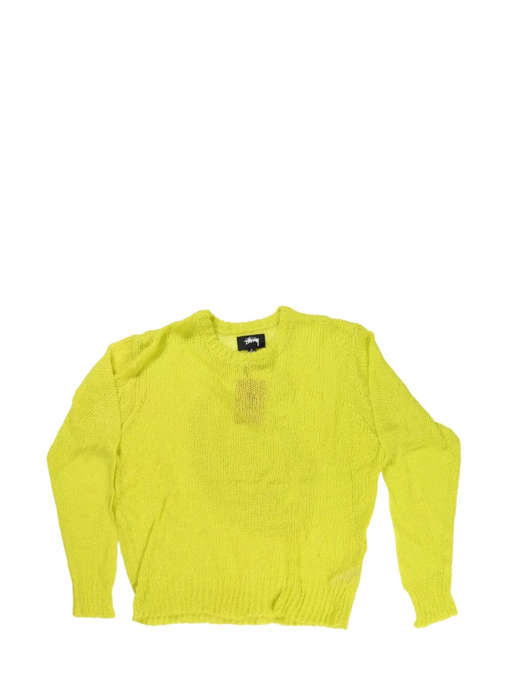 

Полупрозрачный вязаный джемпер Stüssy, желтый