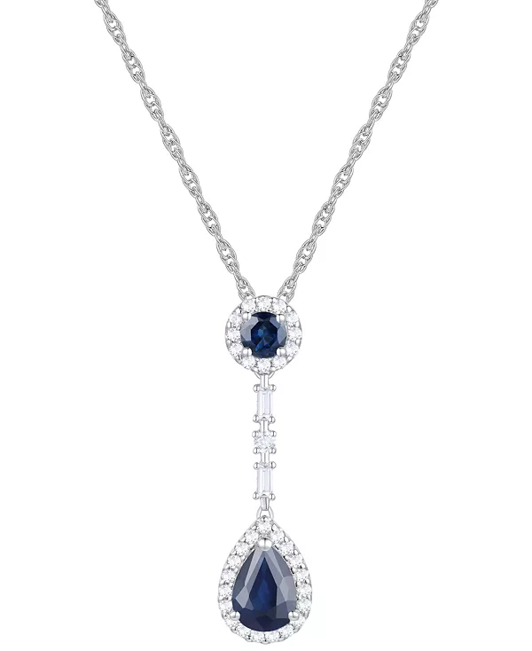 

Ожерелье-Лариат длиной 18 дюймов с рубинами (1-1/6 карата) и бриллиантами (1/4 карата) из 14-каратного золота Macy'S, sapphire