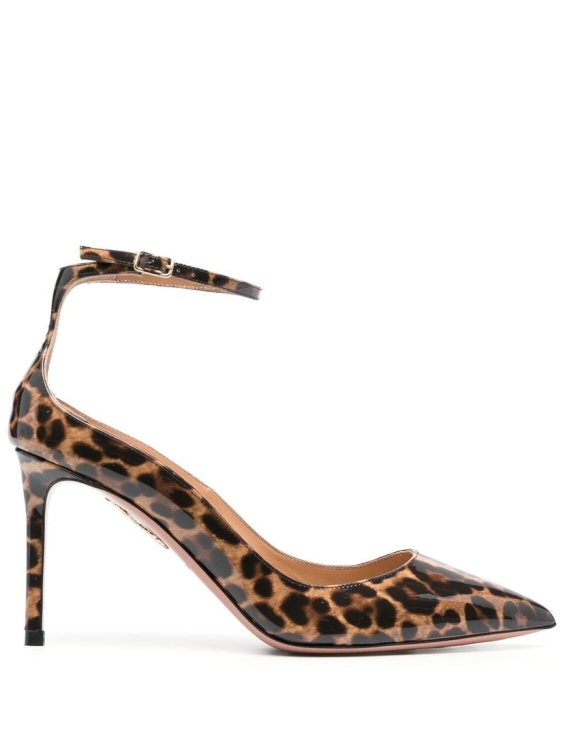Aquazzura туфли с леопардовым принтом, коричневый