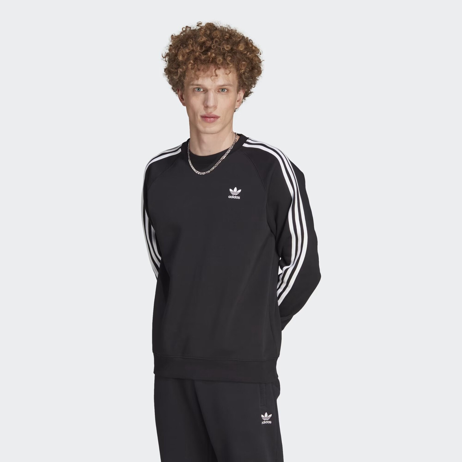 

Свитшот Adicolor Classics с 3 полосками Adidas, цвет Black
