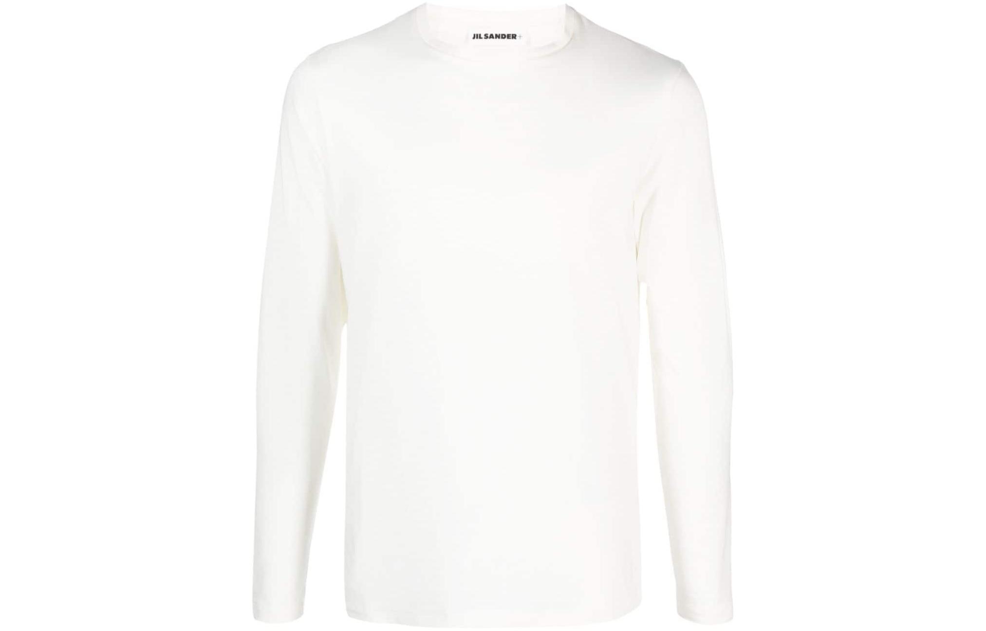 

Футболка с вышитым логотипом JIL SANDER белая