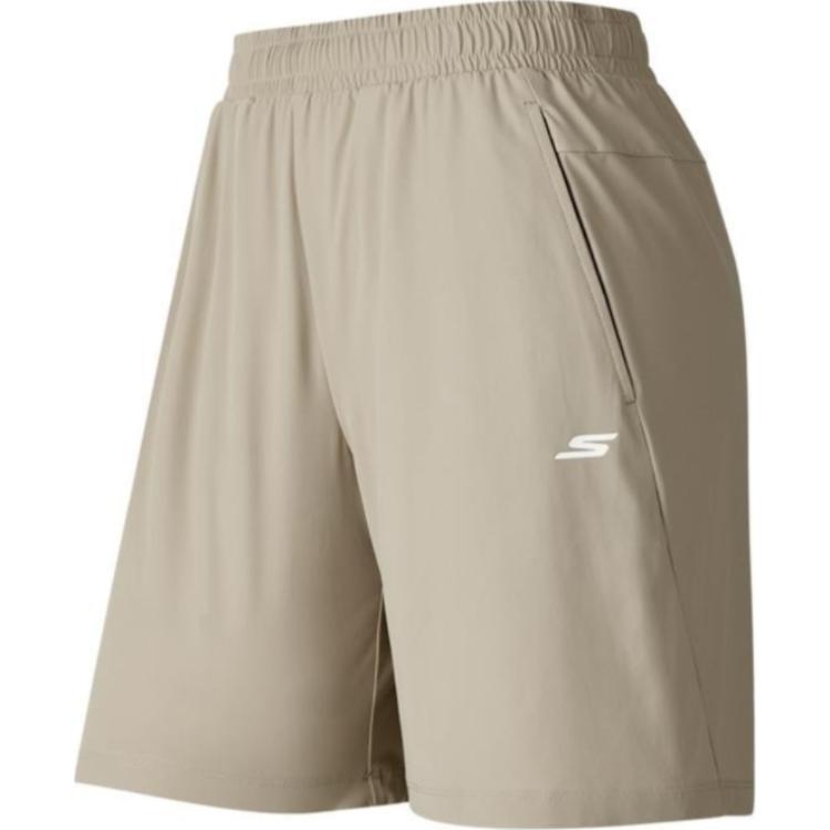 

Повседневные шорты женские бежево-коричневые Skechers, Beige Brown/01GA