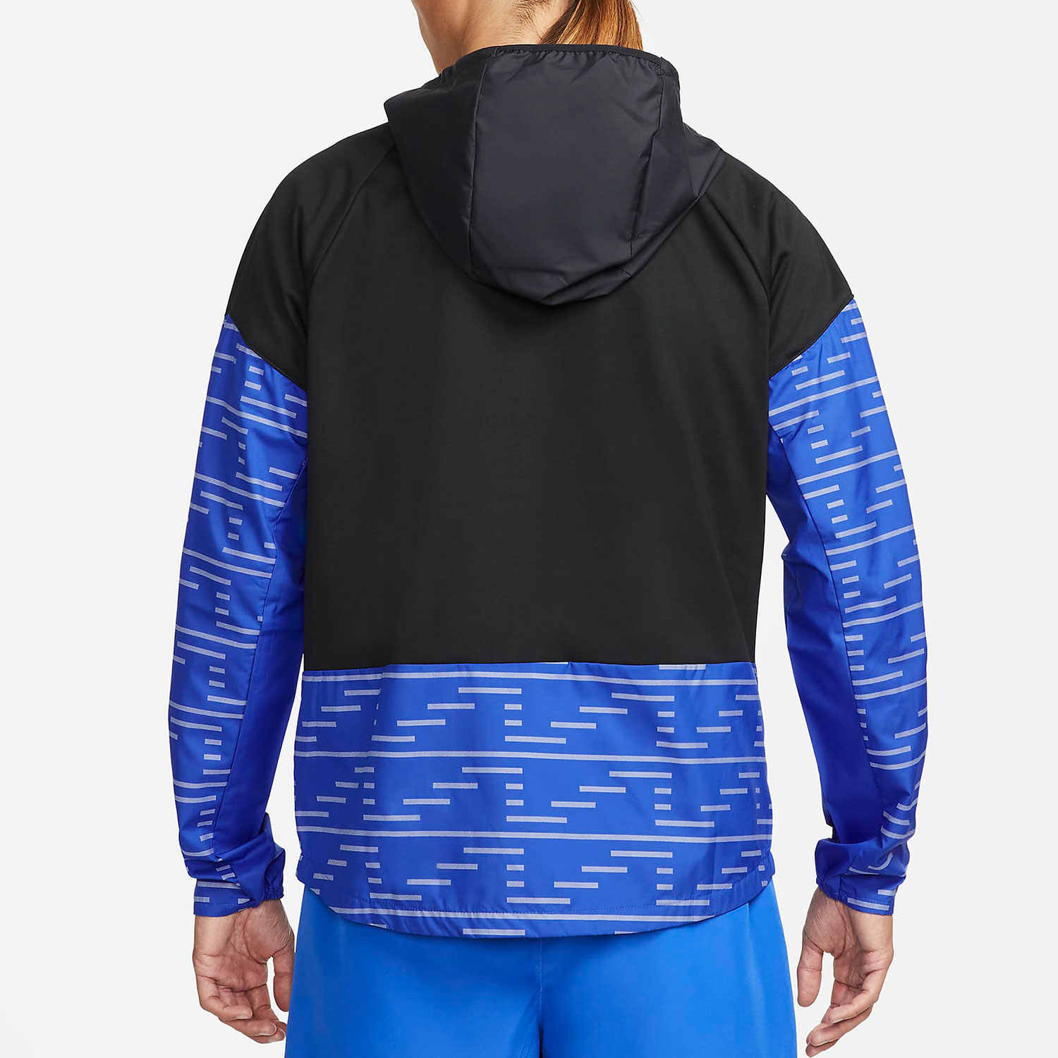 Nike Термобельевая куртка для бега с защитой от дождя, Black Blue — фото 4