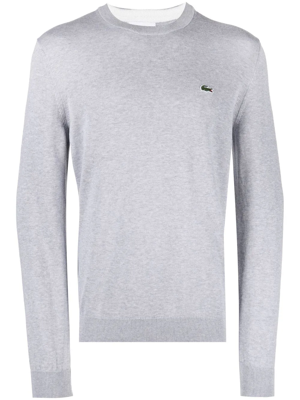 

Свитер с нашивкой-логотипом Lacoste, серый