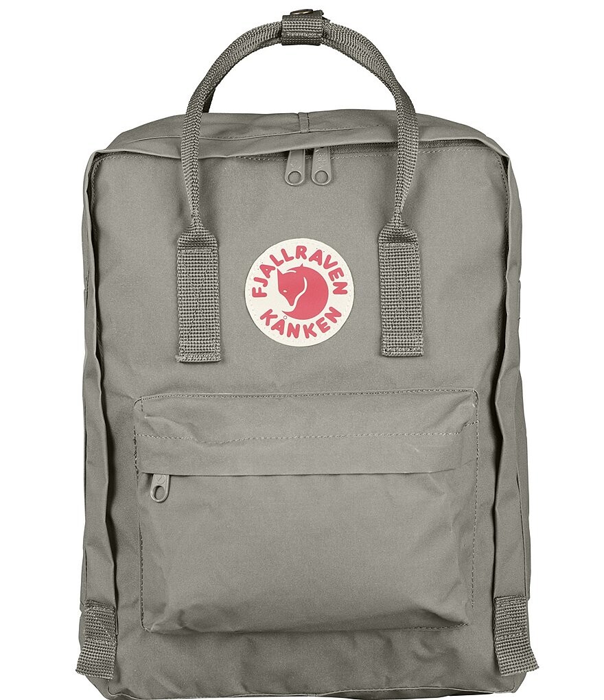 

Водостойкий хлопковый трансформируемый рюкзак Fjallraven с нашивкой-логотипом Kanken и застежкой-молнией, зеленый