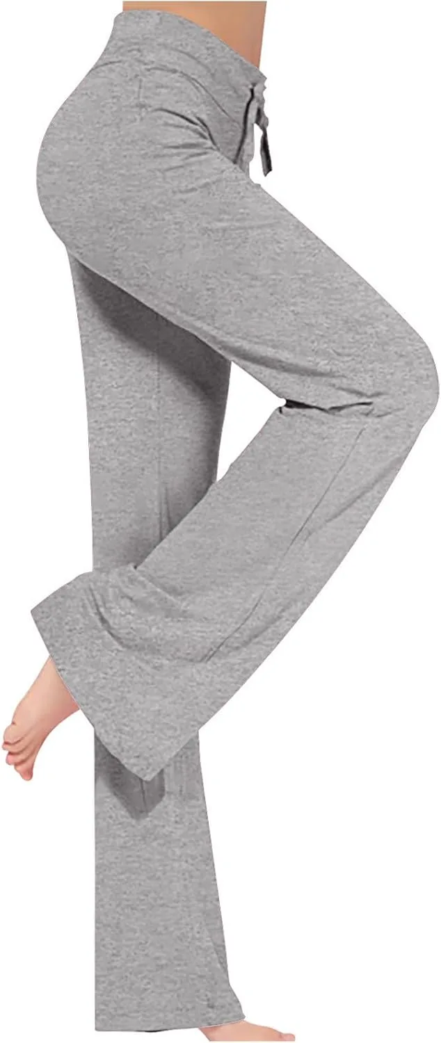 

Женские брюки для йоги с карманами, широкие палаццо Xiaojmake