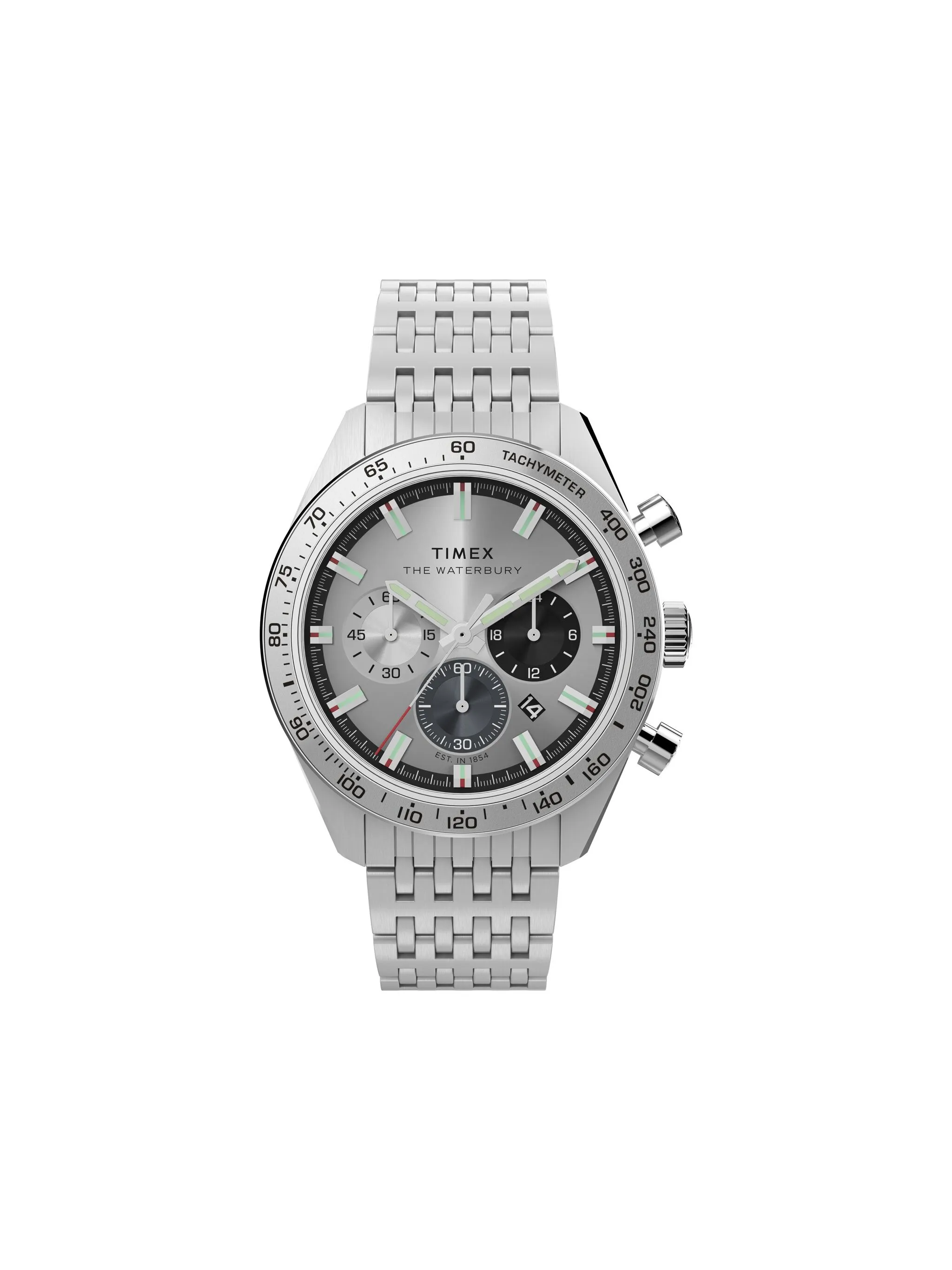 

Наручные часы Waterbury Chronograph 41 мм Timex, серый