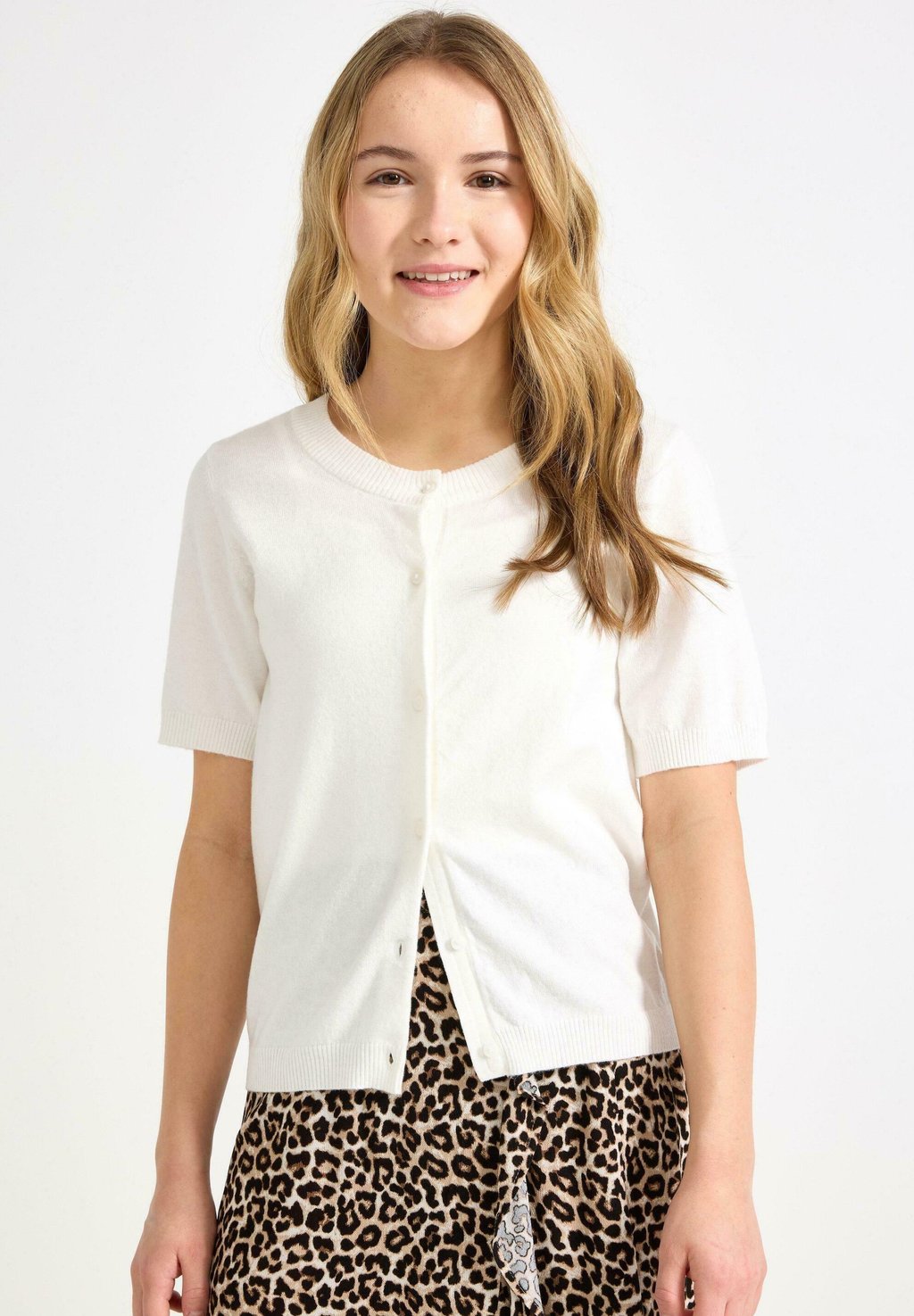 

Кардиган SHORT-SLEEVED Lindex, слоновая кость
