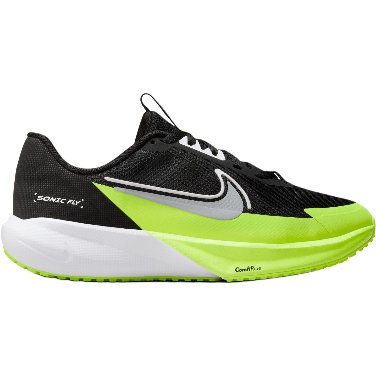 Nike Sonic Fly амортизация, отскок, дышащие, поддержка низкие детские кроссовки black yellow — фото 3
