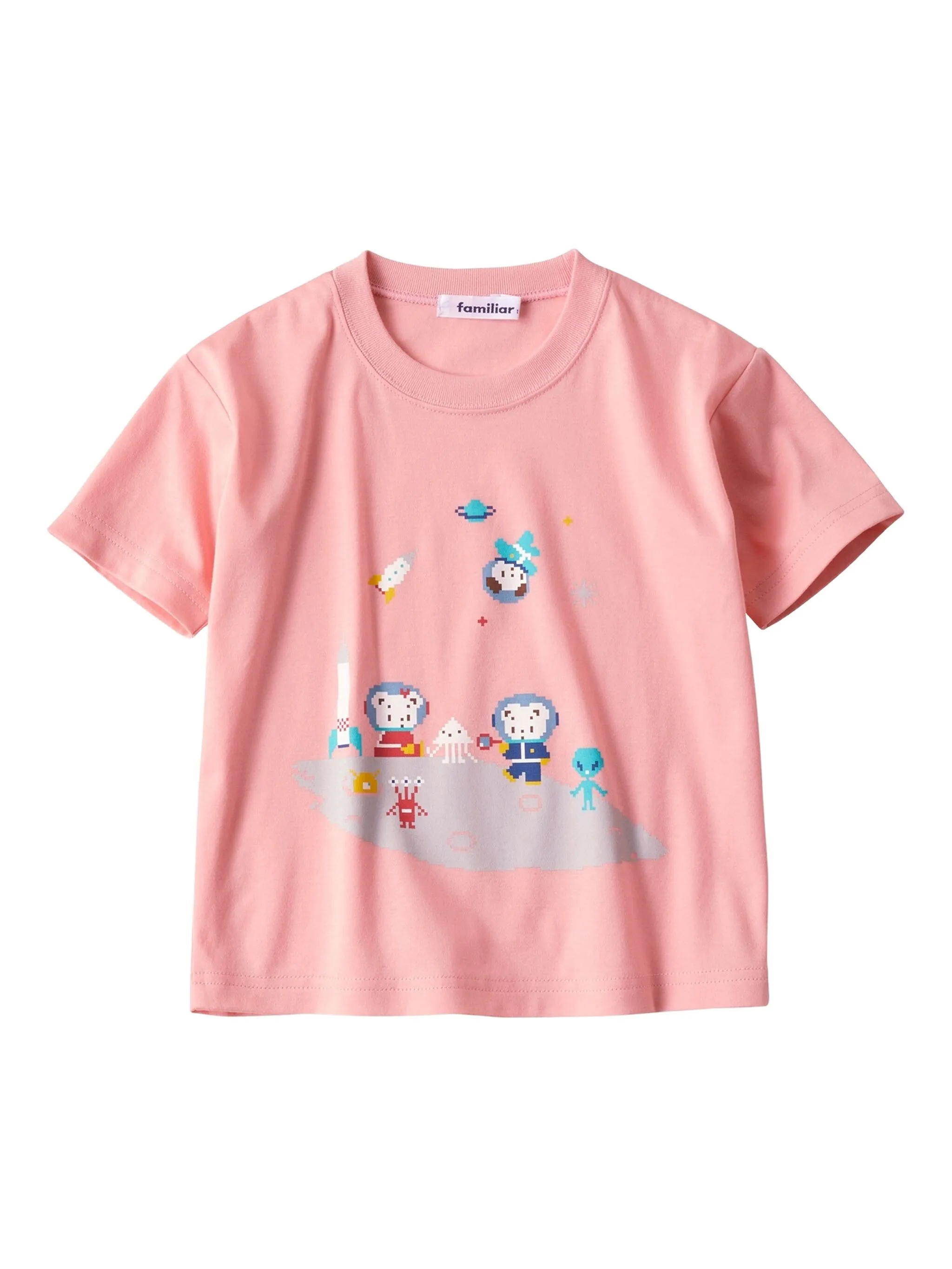

Футболка с графичным принтом Familiar, розовый