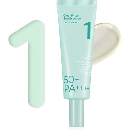 

Numbuzin No.1 Clear Filter Sun Essence Увлажняющий увлажняющий охлаждающий легкий финиш 1,69 жидких унций