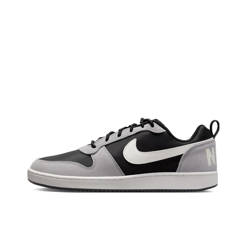 

Низкие противоскользящие износостойкие детские кроссовки Court Borough Nike, черный/серый