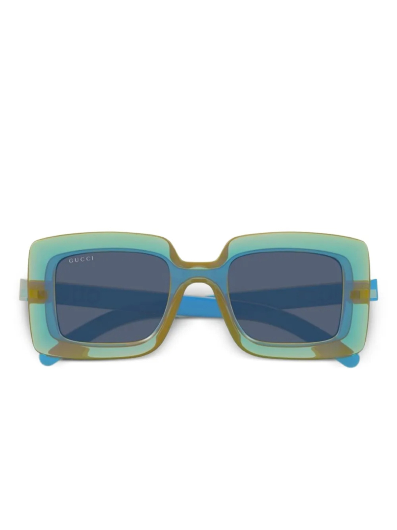 

Солнцезащитные очки в квадратной оправе Gucci Eyewear, синий