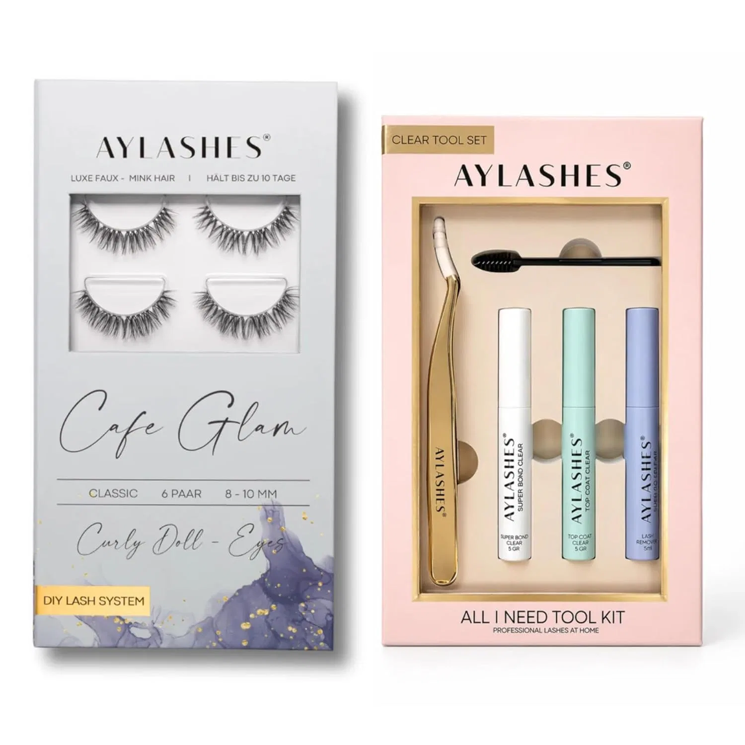 Набор для наращивания ресниц «Cafe Glam» от AYLASHES Aylashes
