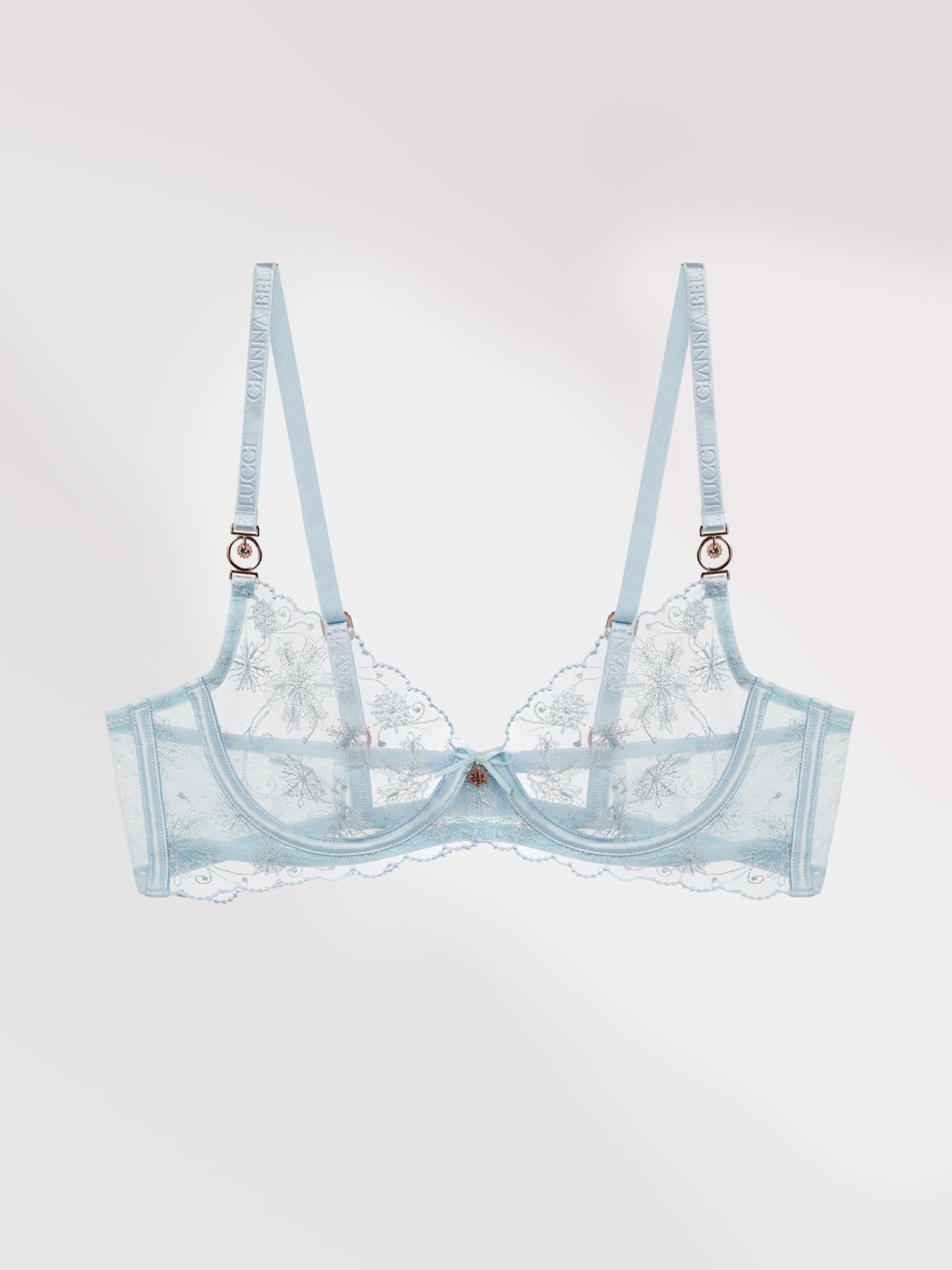 

Gianna Bellucci Бюстгальтер балконет 'Rosalia' в светло-голубом цвете