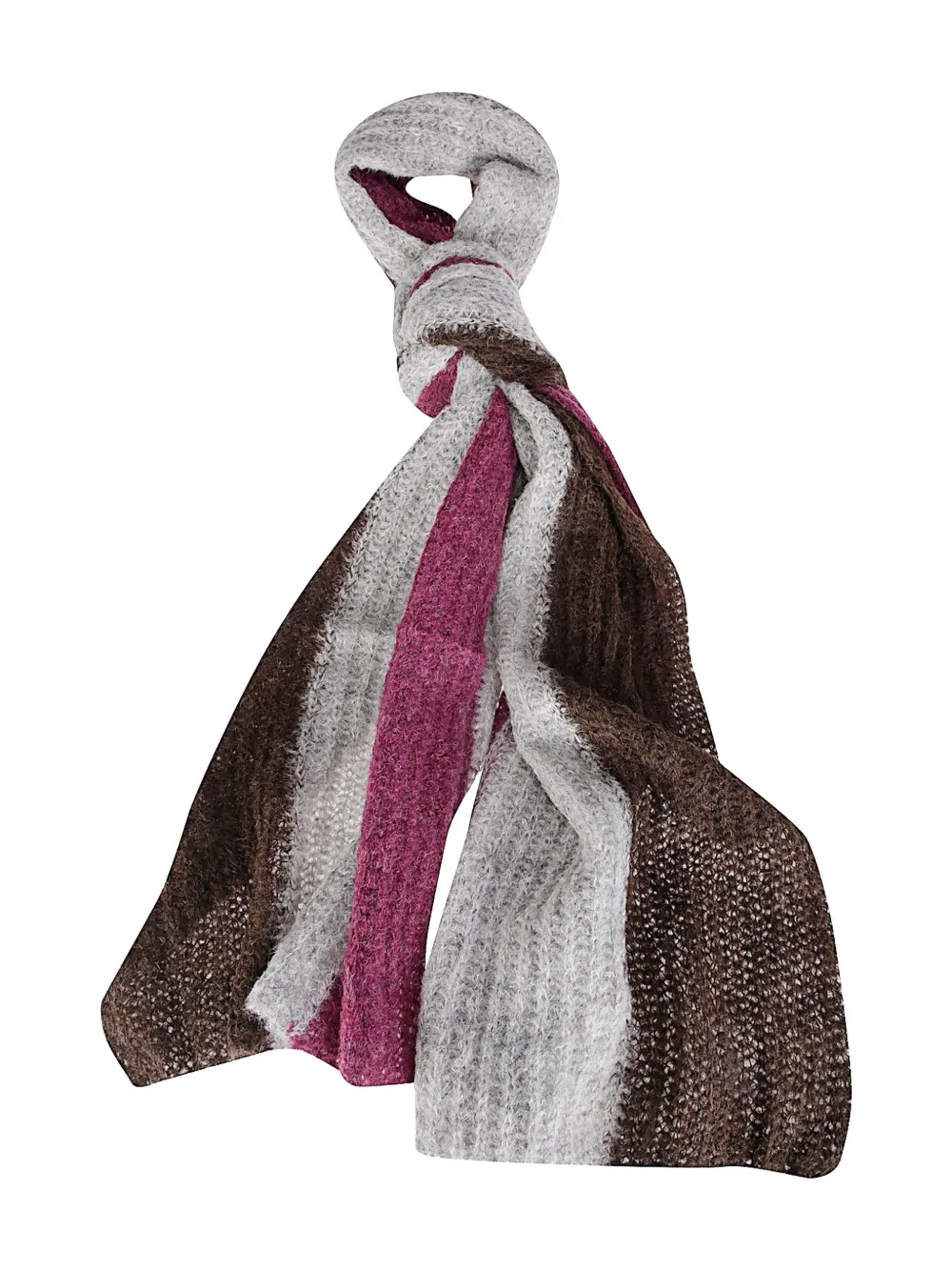 

Шарф в рубчик Thibault Van Der Straete, серый