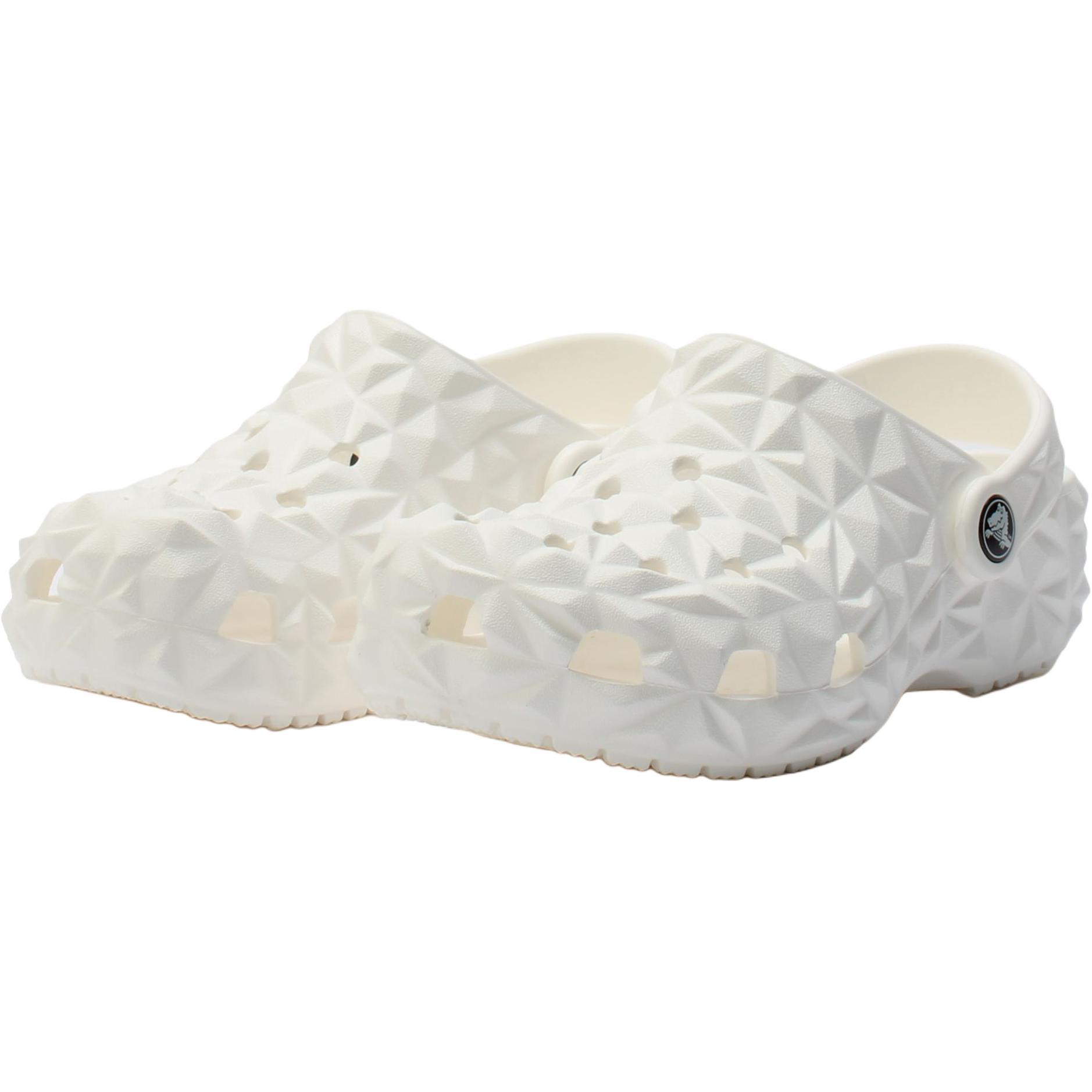 Классические износостойкие низкие детские сандалии Clog Kids' Crocs, белый — фото 3