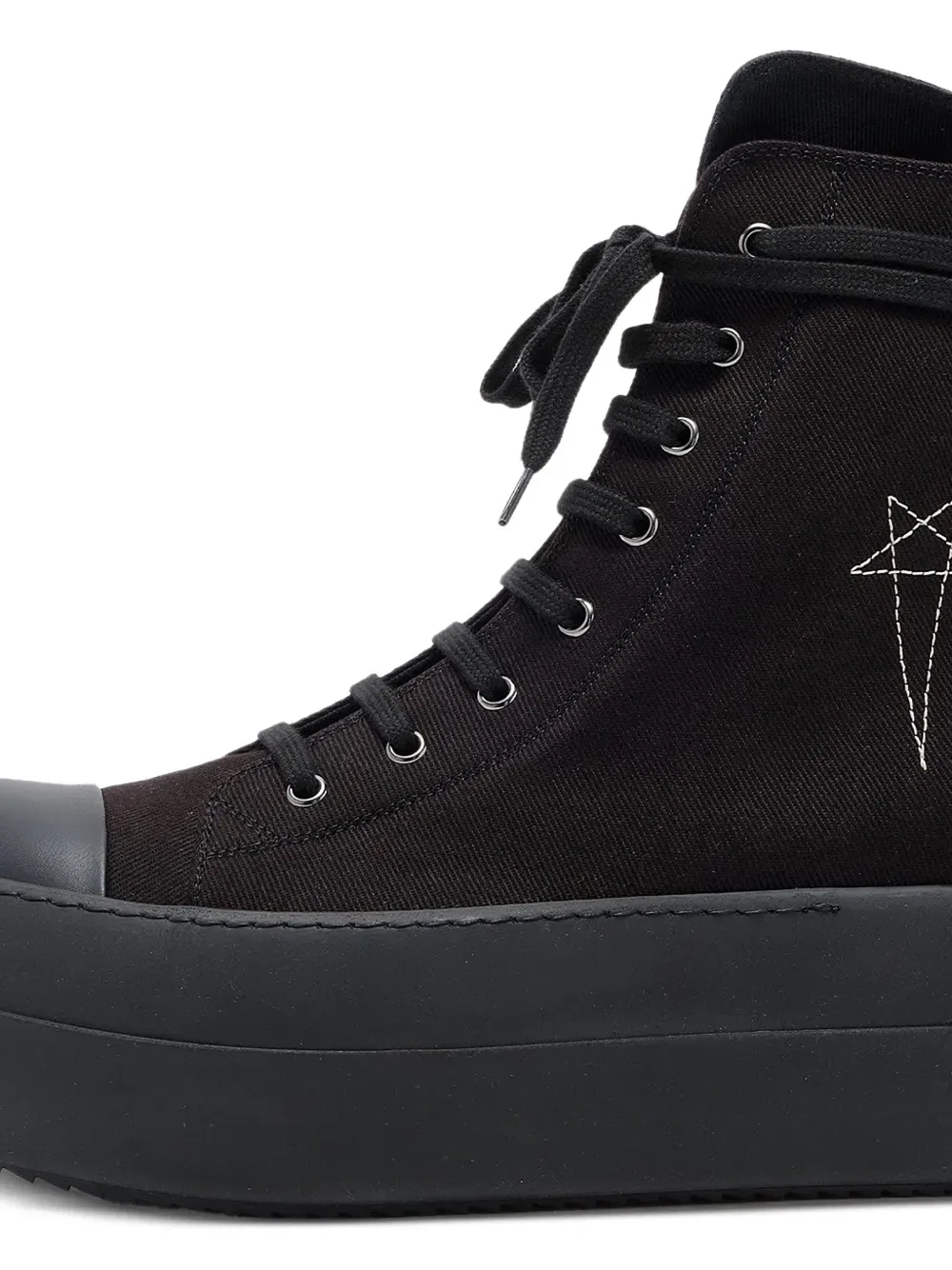 Кроссовки с двойным бампером Rick Owens Drkshdw, черный — фото 2
