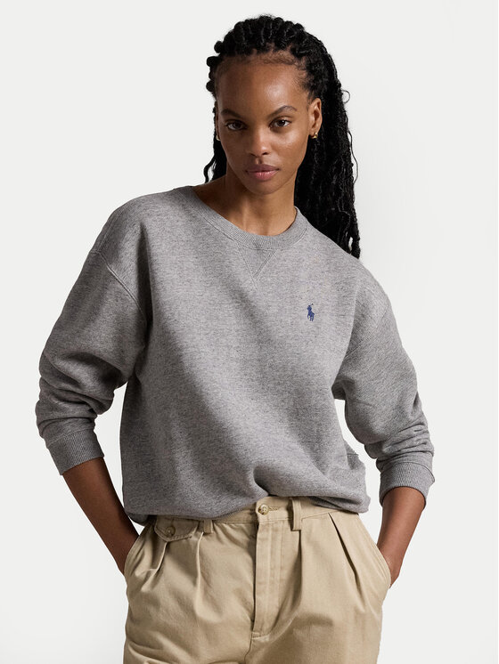 

Свободный крой толстовки 211943006004 Polo Ralph Lauren, серый