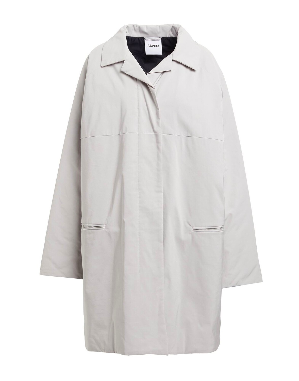 

Тренч Aspesi, светло-серый