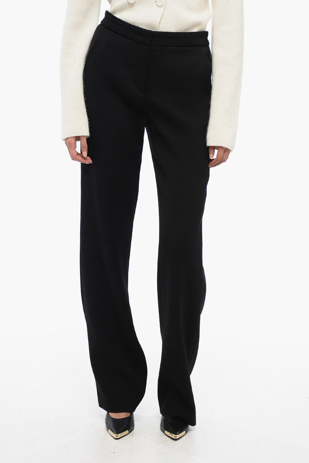 

Брюки-чиносы Armani Stretchy Wool прямого кроя, черный