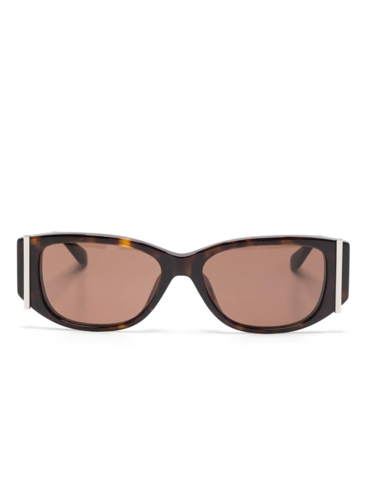 

Alexander McQueen Eyewear солнцезащитные очки в овальной оправе, коричневый