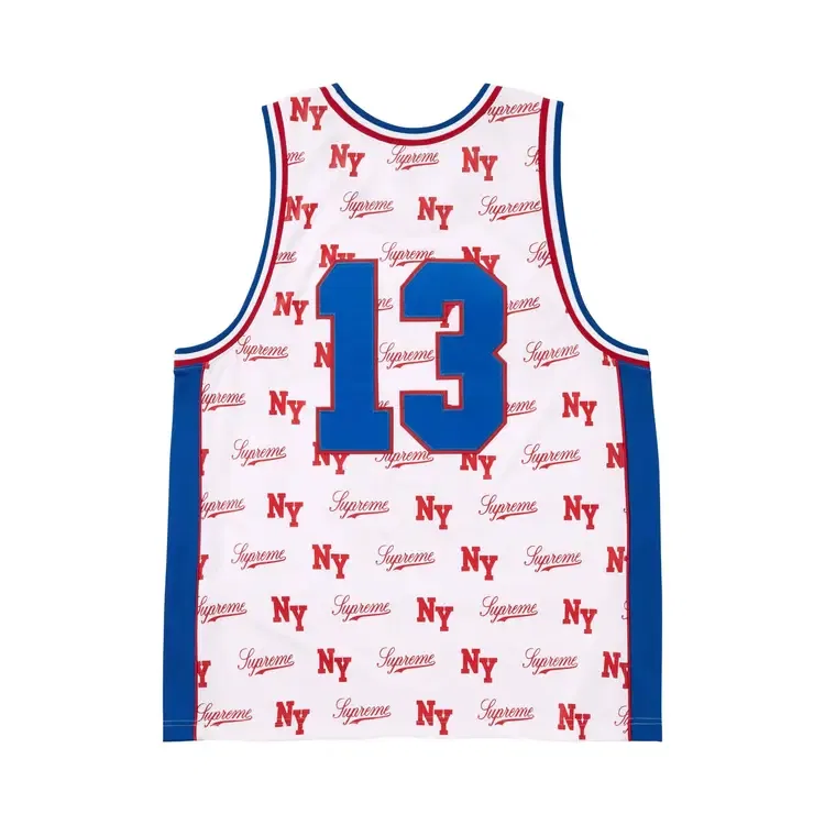 Футболка Supreme x Mitchell & Ness Monogram, белый — фото 2