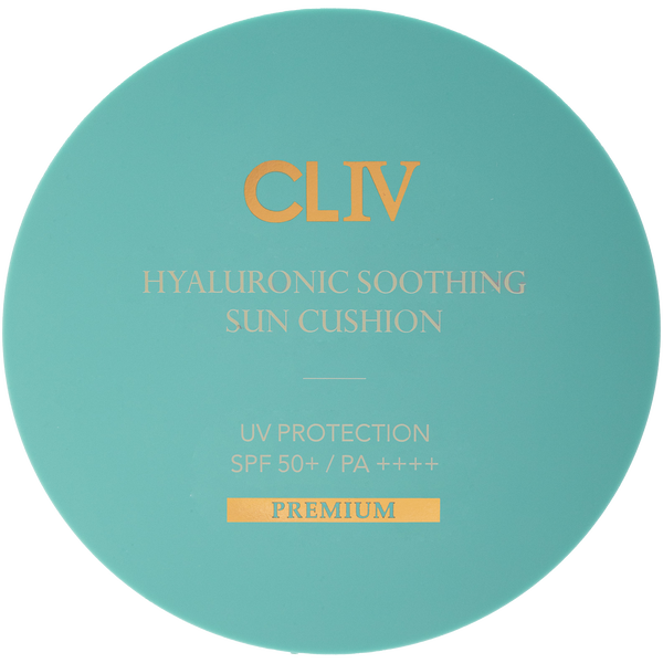 

Успокаивающий кушон для лица с гиалуроновой кислотой и spf50+/pa++++, 25 г Cliv Premium