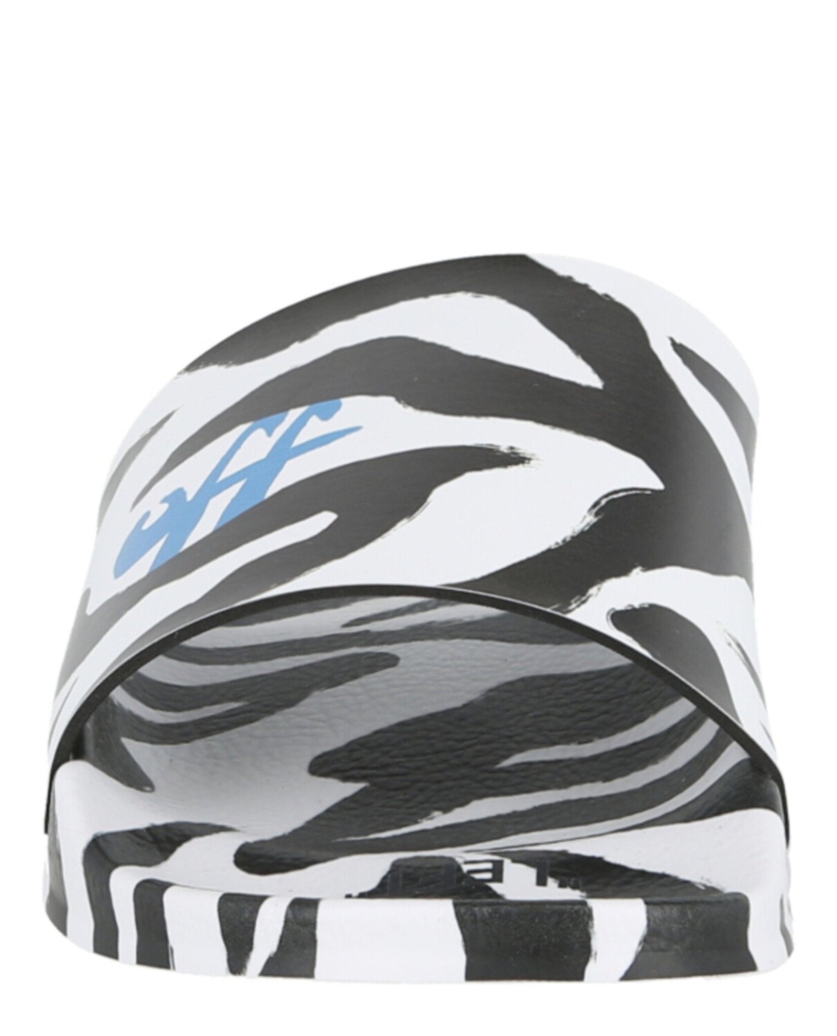 

Шлепанцы для бассейна с зебровым принтом Off-White, цвет Black White