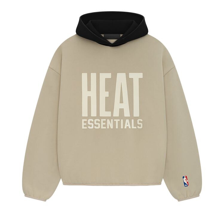 Худи Fear of God Essentials x NBA Heat Hoodie Wheat, желто-коричневый — фото 2