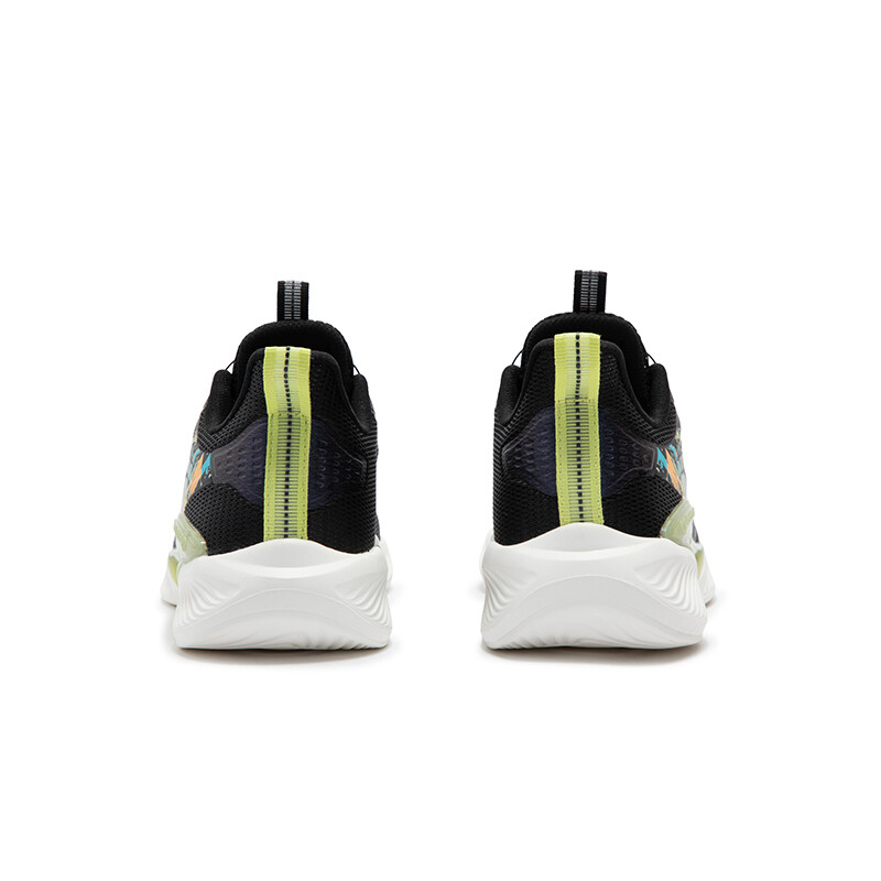 Кроссовки детские Qing Feng 5.0 GS Low-top черные/зеленые Xtep, черный/зеленый — фото 3