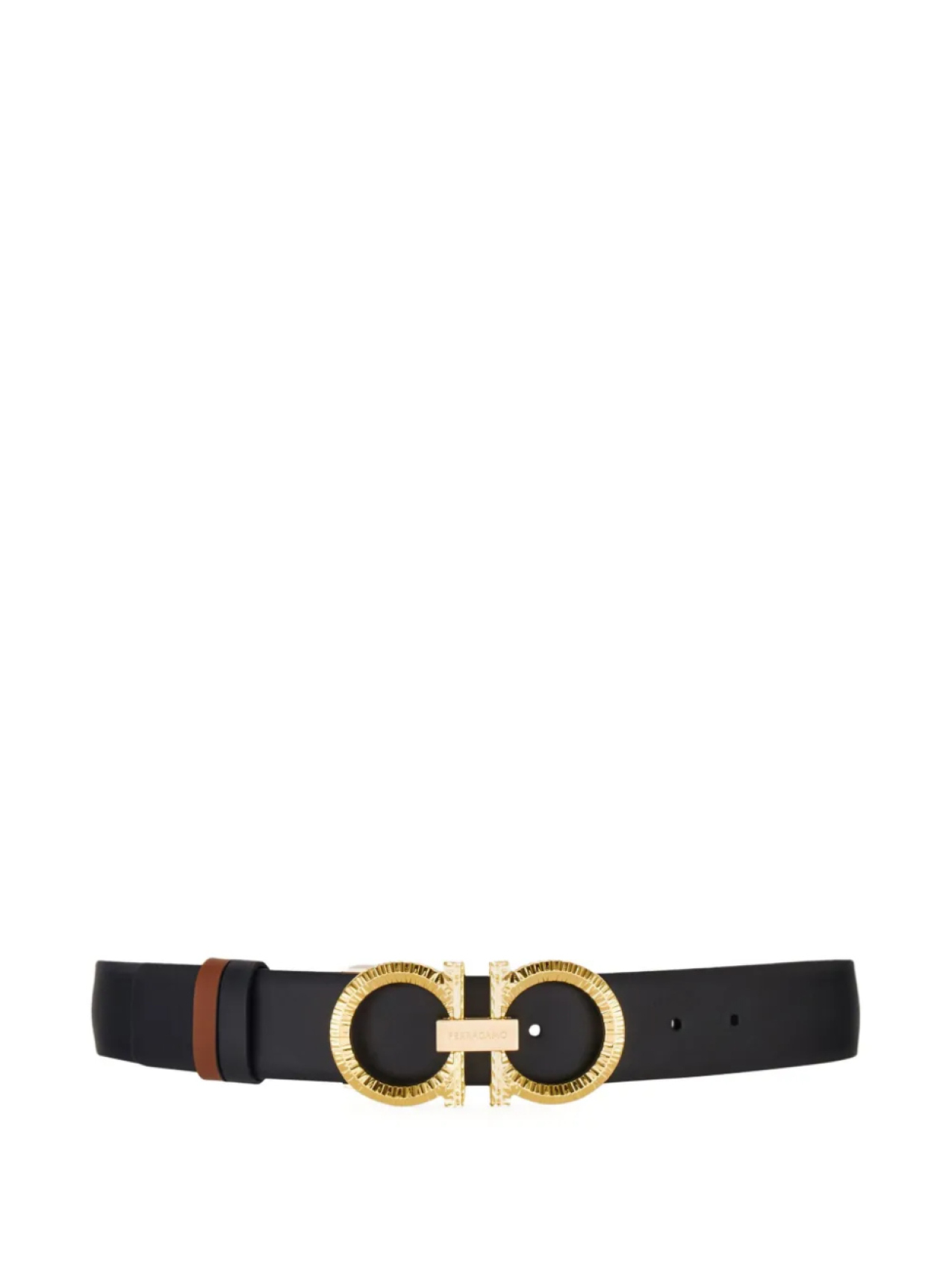 

Ferragamo ремень с пряжкой Gancini, черный
