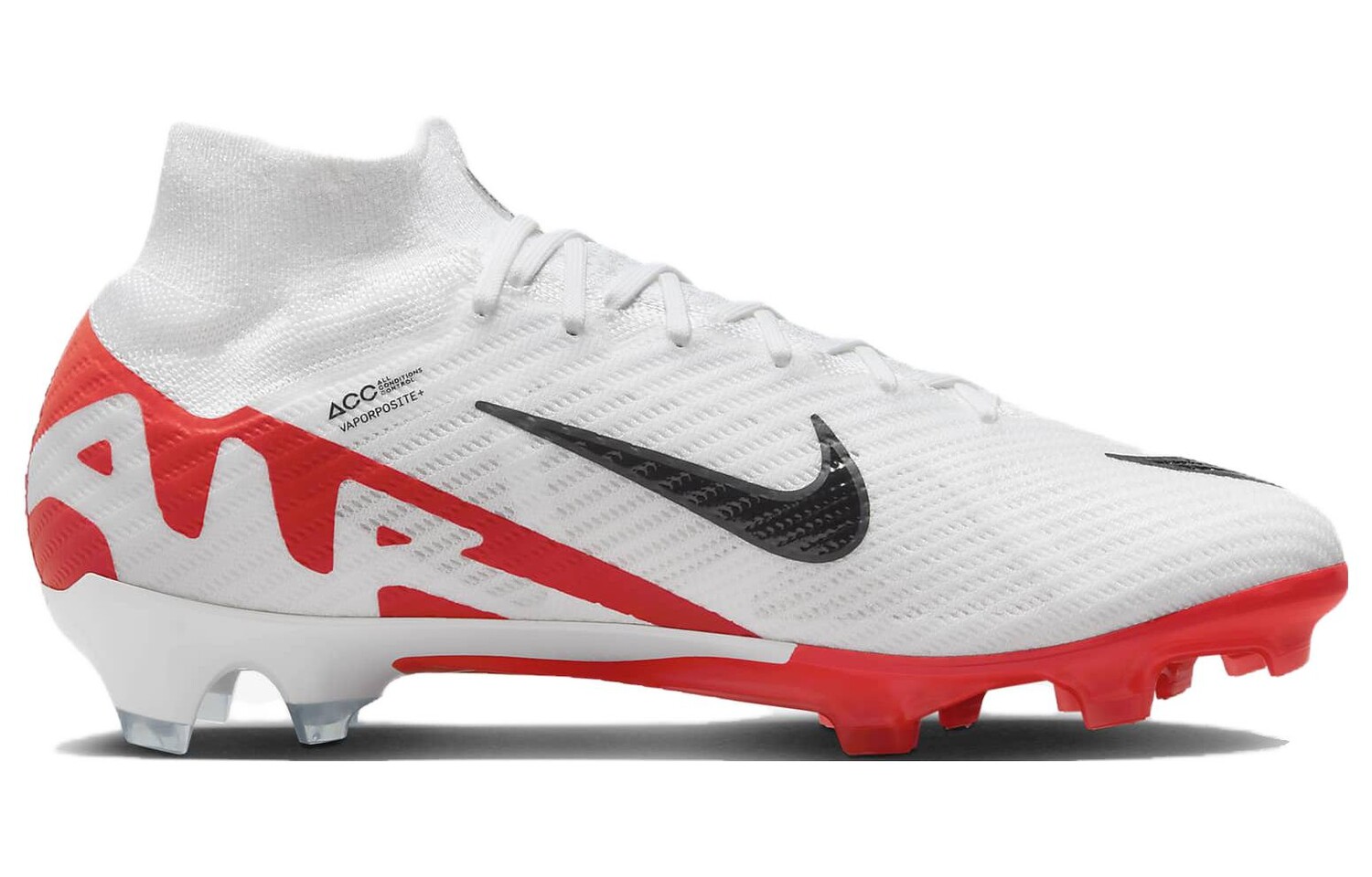 Nike Mercurial Superfly 9 Футбольные бутсы унисекс, Черный/Белый/Красный — фото 2