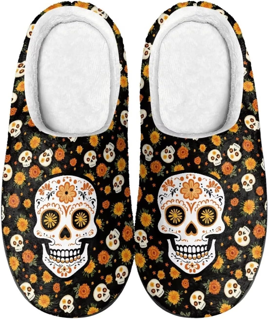 

Женские и мужские тапочки с мемори-пеной для осени и зимы, уютные теплые домашние тапочки для женщин и мужчин, пушистые, с нескользящей подошвой, мягкие тапочки-клог для дома и улицы, легкие тапочки без задника Salabomia, оранжевый