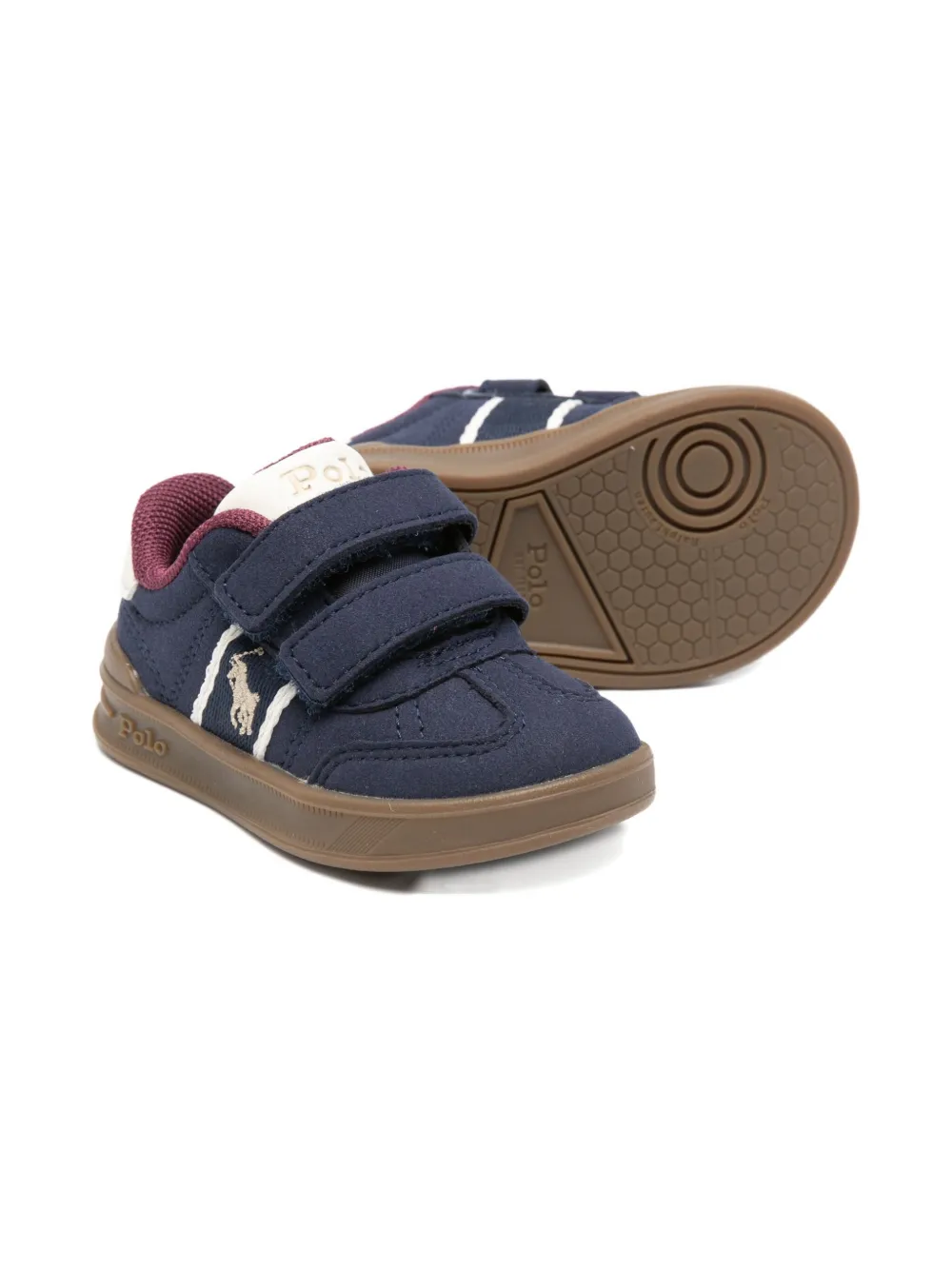 Кроссовки с застёжкой на липучке Polo Ralph Lauren Kids, синий — фото 2